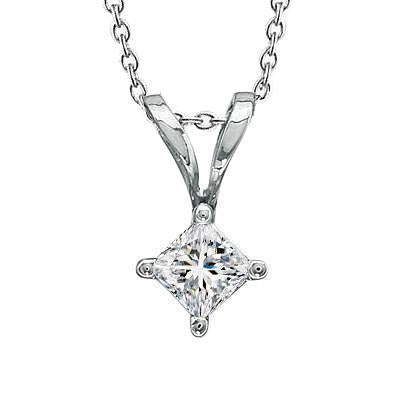 Set Di Punte Per CCollana Con Ciondolo Con Genuino Diamanti Taglio Principessa Scintillante Da 1.50 Ct