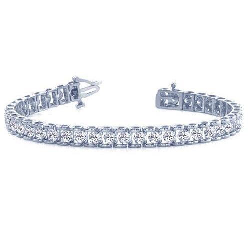 Set Di Punte Rotonde Bracciale Da Tennis Con Naturale Diamanti In Oro Massiccio Gioielli Da Donna 8 Ct