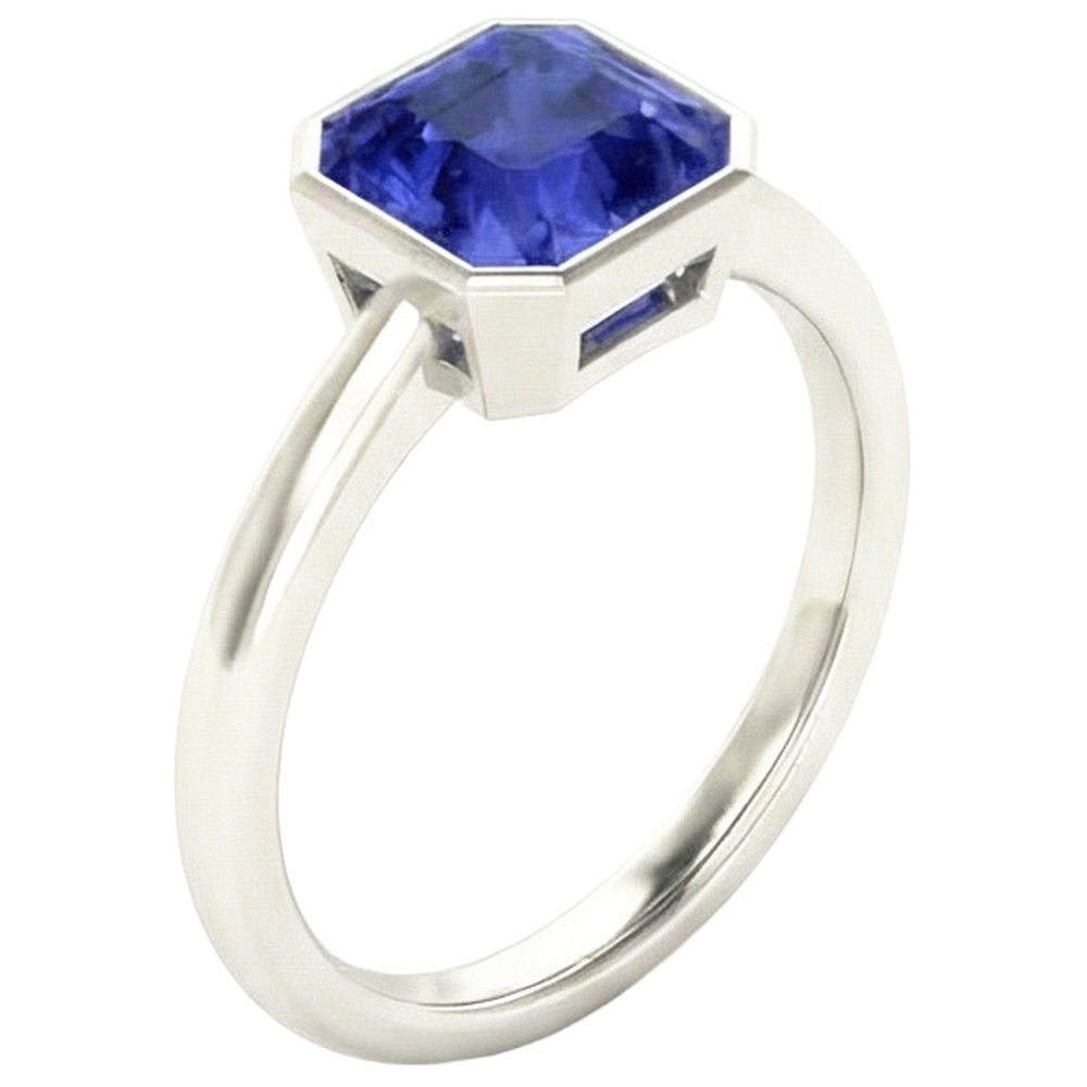 vero diamante 2carati anello dettaglio ravvicinato
