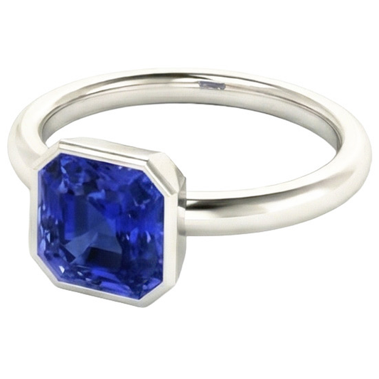 vero diamante 2carati anello vista frontale