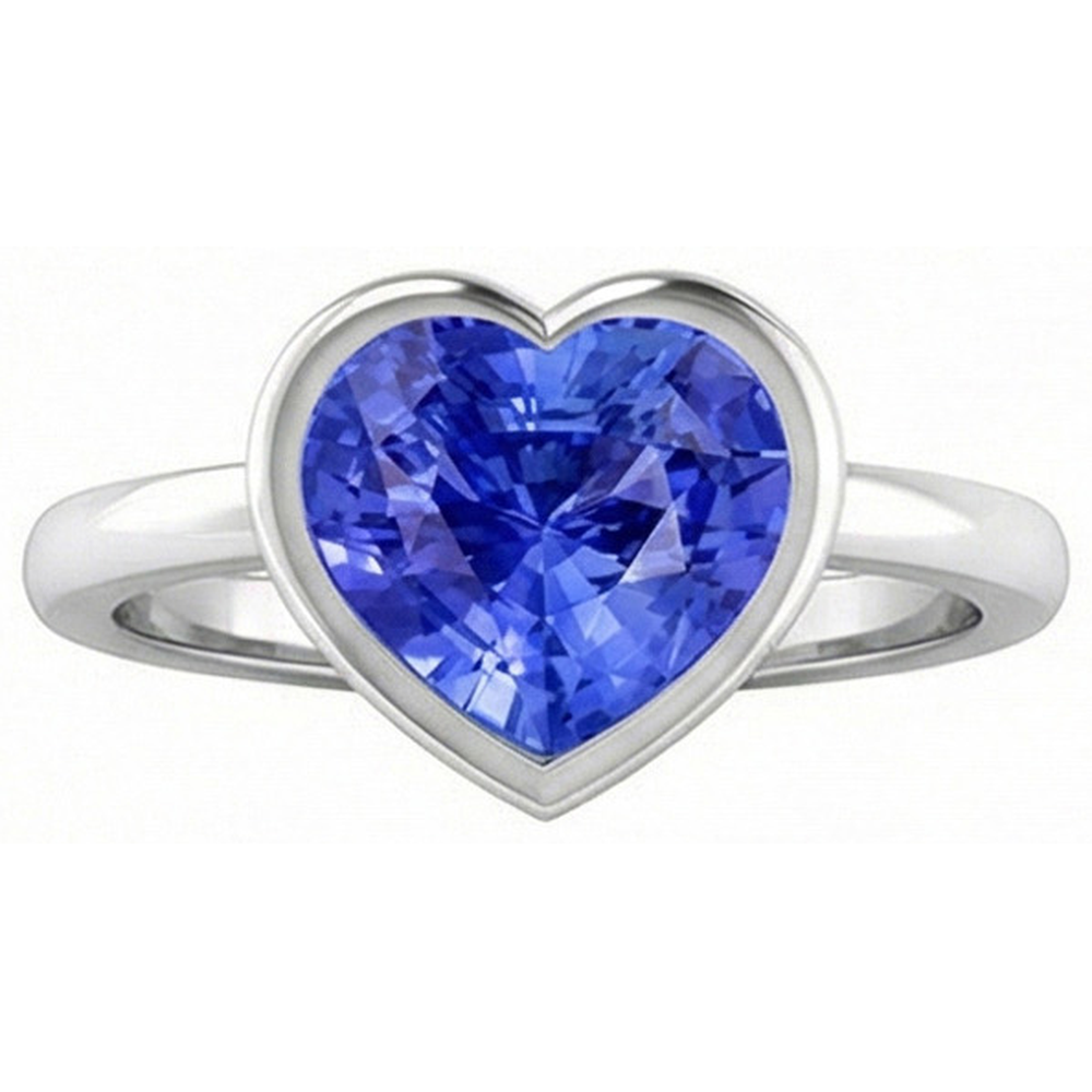 vero heart diamante 2.50carati anello angolo laterale