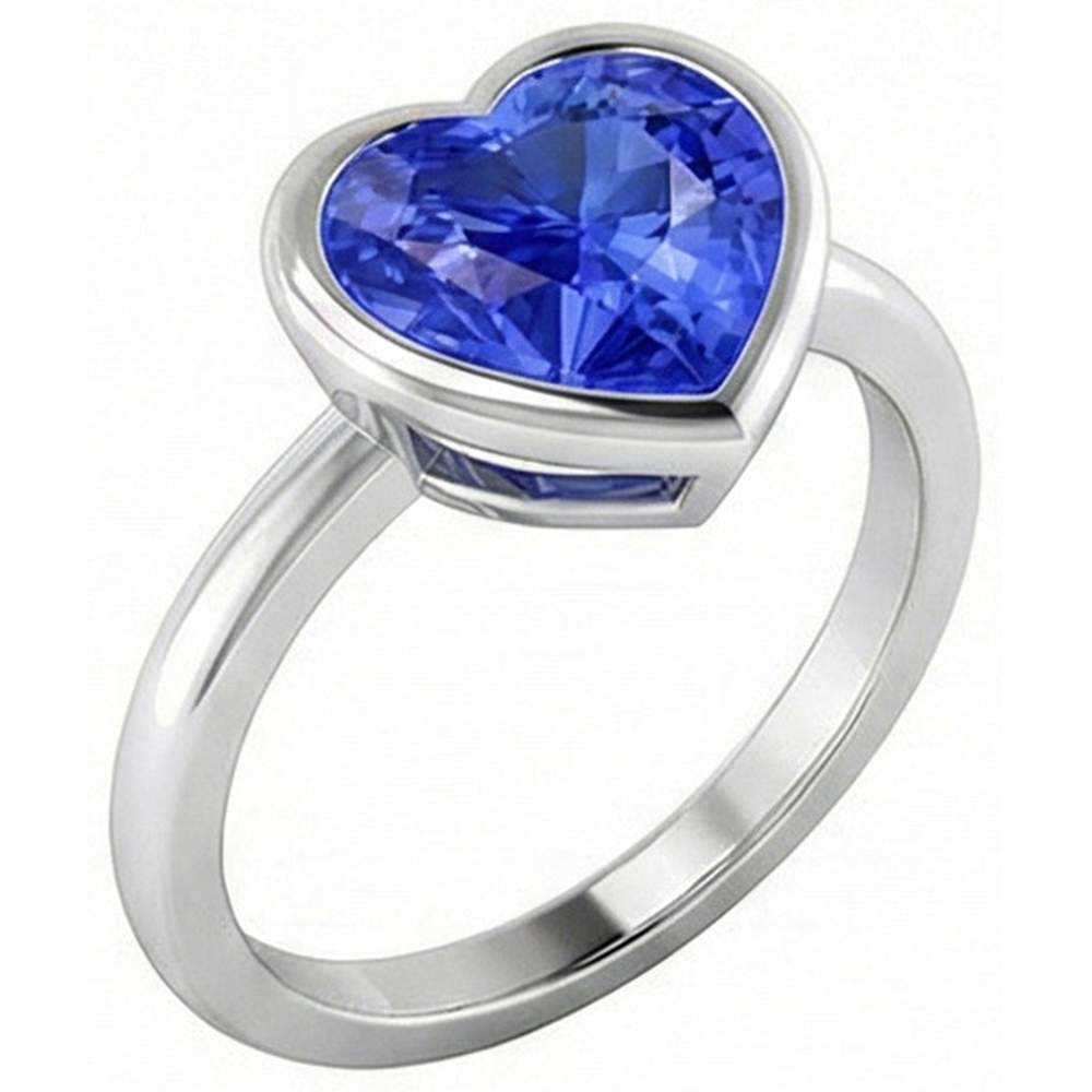 vero heart diamante 2.50carati anello dettaglio ravvicinato