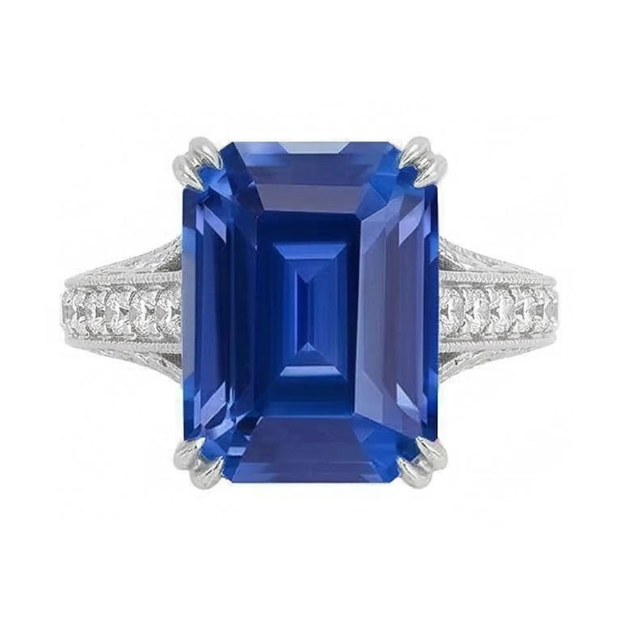 vero round diamante 5carati anello angolo laterale