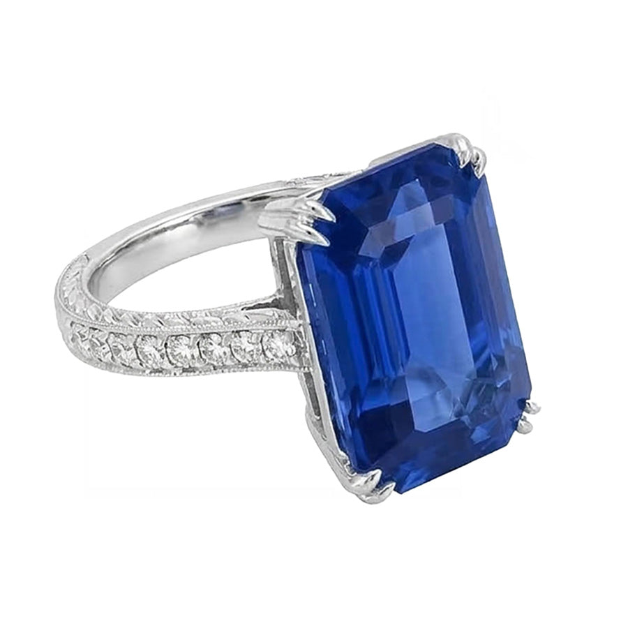 vero round diamante 5carati anello dettaglio ravvicinato