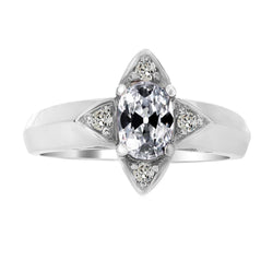 Set Di Punte Naturale Diamantate Rotonde E Ovali Con Taglio A Vecchia Miniera Stile Stella 4 Carati