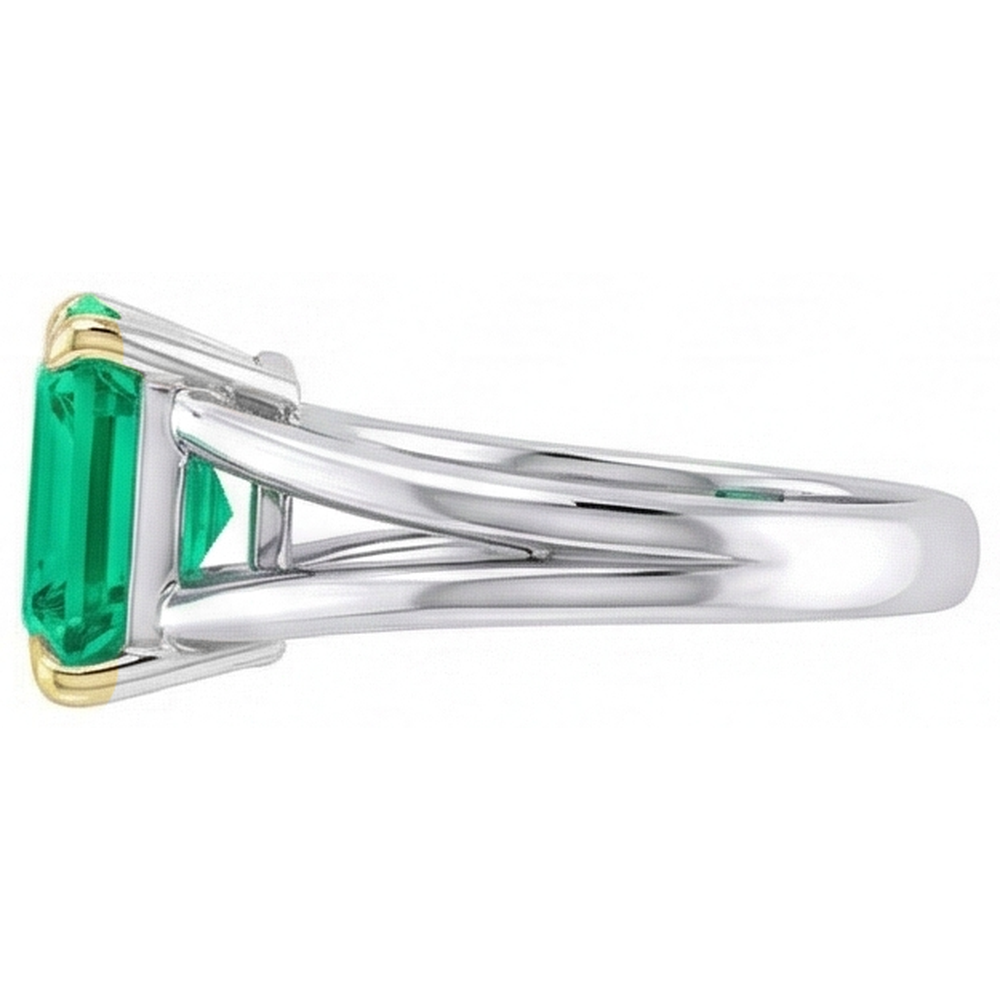 Su misura Anello con Pietra Preziosa 5 carati – vista angolare