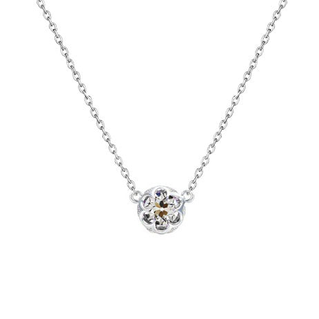 Diamante Collana Pendente 0,50-carati Oro 14 Carati Bianco – vista principale