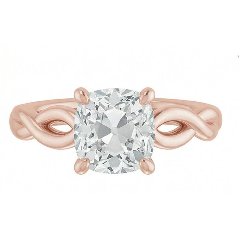 Premium Anello Monopietra 3 carati – vista angolare