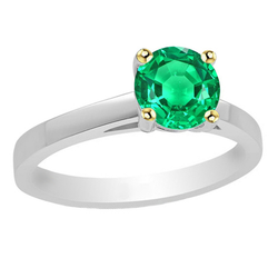 Squisito Anello con Pietra Preziosa con Smeraldo GIA-Certificato