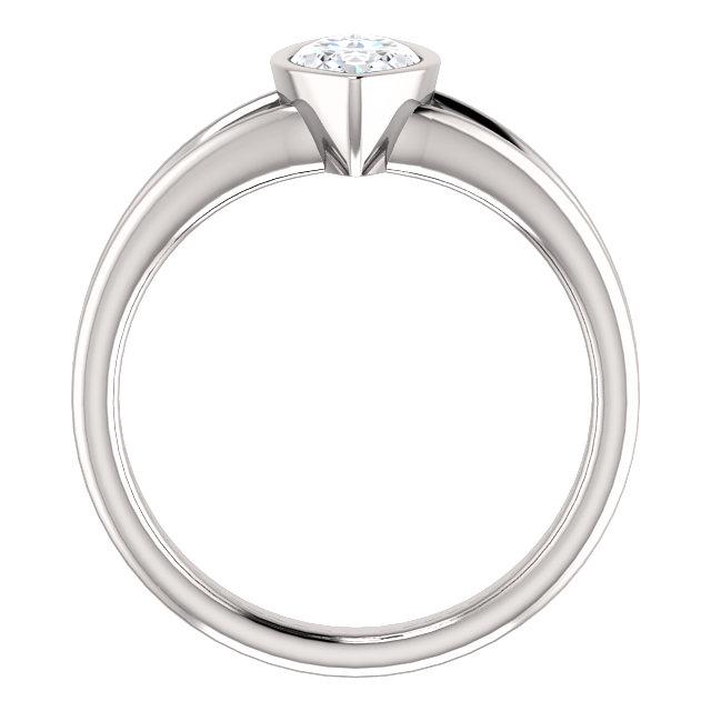 Solitaire Marquise Naturale Diamond Ring 3 Carati Bezel Split Shank Jewelry