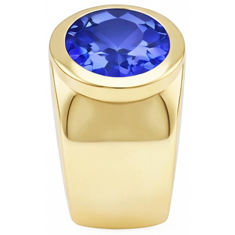 Solitaire Oval Tanzanite 2 Carat Ring Gioielleria con pietre preziose