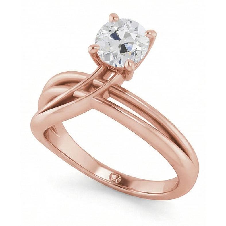 Elegante Diamante Anello Monopietra 2 carati – vista laterale