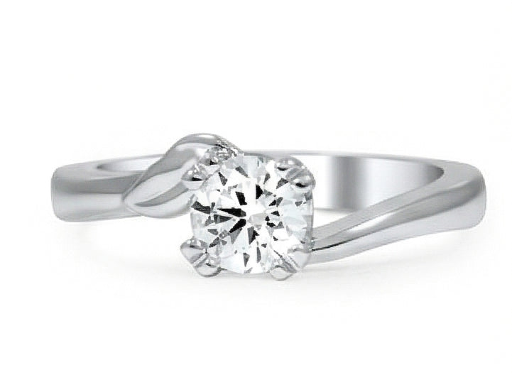 vero round diamante 1.50carati anello vista dall'alto
