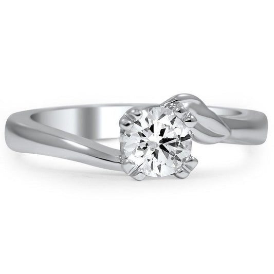 Solitaire Sparkling 1.50 Carati Anello Nuziale Con Genuino Diamante Taglio Rotondo