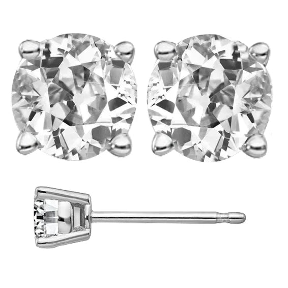 Orecchini Oro Bianco 14K con Diamante – vista principale
