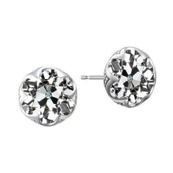 Oro Bianco 14K Taglio Old Mine Diamante Orecchini 1,50 carati