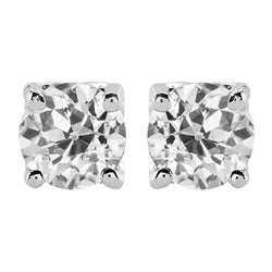 Diamante Fine Orecchini di lusso – 5 carati Oro 14 Carati Bianco