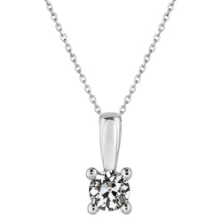 Diamante Fine taglio Cuscino Antico Pendente a Goccia 1,50