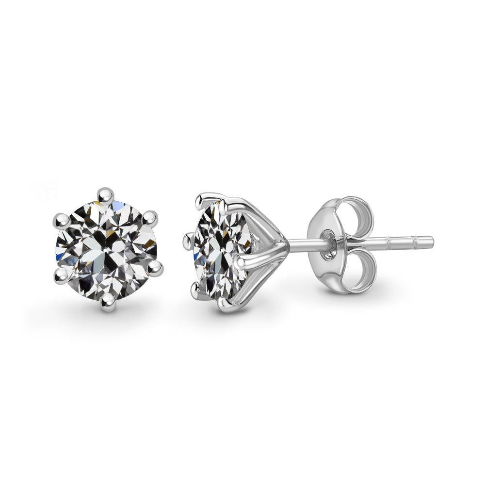 Diamante Orecchini Pendenti 3-carati Oro Bianco 14K – vista principale