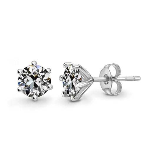 Diamante Orecchini Pendenti 3-carati Oro Bianco 14K – vista principale