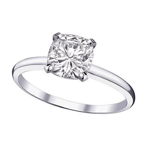 Solitaire Naturale Diamond 2.01 Carat Cushion Diamond Ring