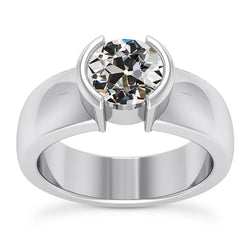 Diamante Fine Solitario di Fidanzamento di lusso – 2 carati Oro