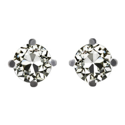 Orecchini Oro 14 Carati Bianco con Diamante – 2,50 carati