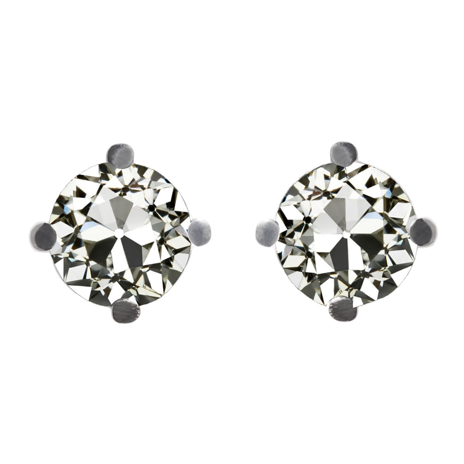 Diamante Orecchini 2,50 carati Oro 14 Carati Bianco – vista principale