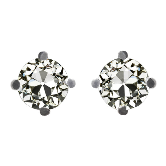 Diamante Orecchini 2,50 carati Oro 14 Carati Bianco – vista principale