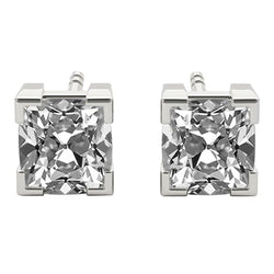 Taglio Cushion Diamante Fine Orecchini a Lobo – 6,50 carati in