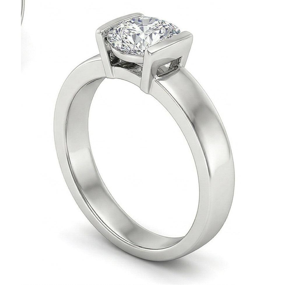vero round diamante 3carati anello dettaglio ravvicinato