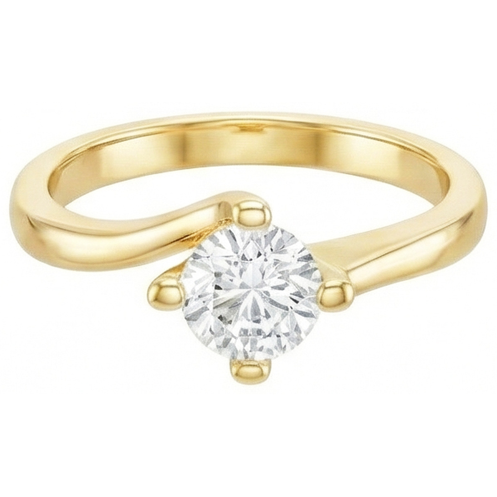 Solitario Anello Nuziale Con Genuino Diamante Da 1.75 Carati Oro Giallo 14K