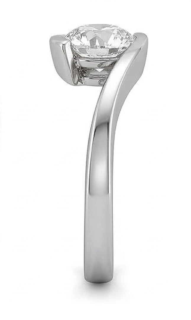 vero round diamante 1.25carati anello dettaglio ravvicinato
