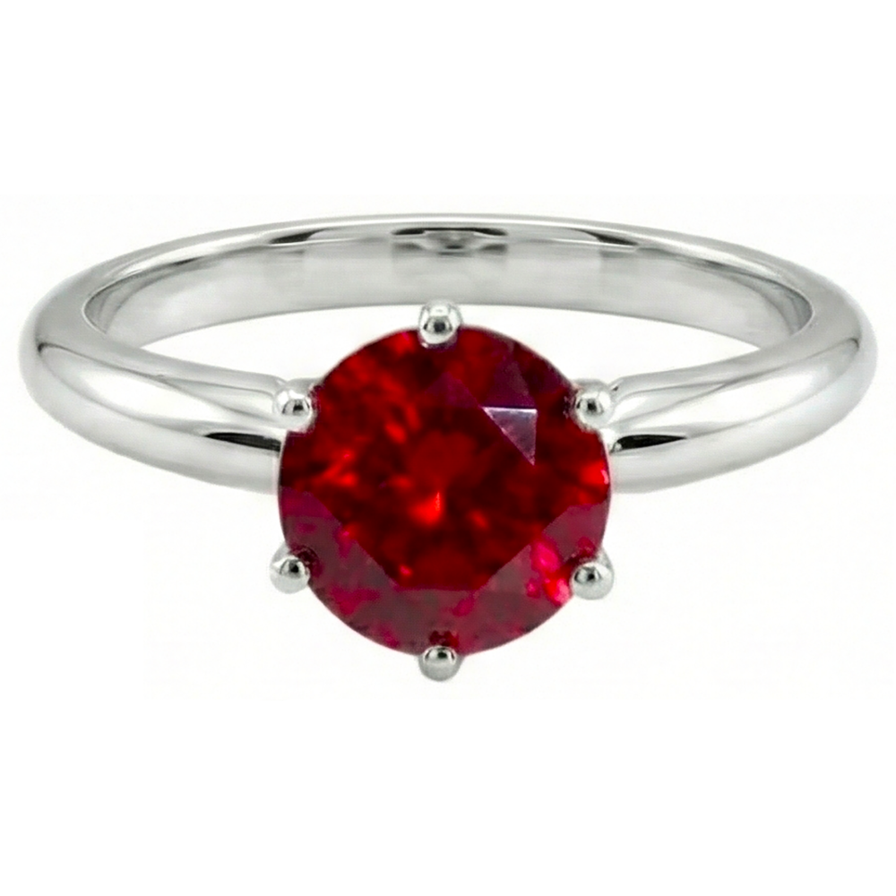 vero round diamante anello angolo laterale