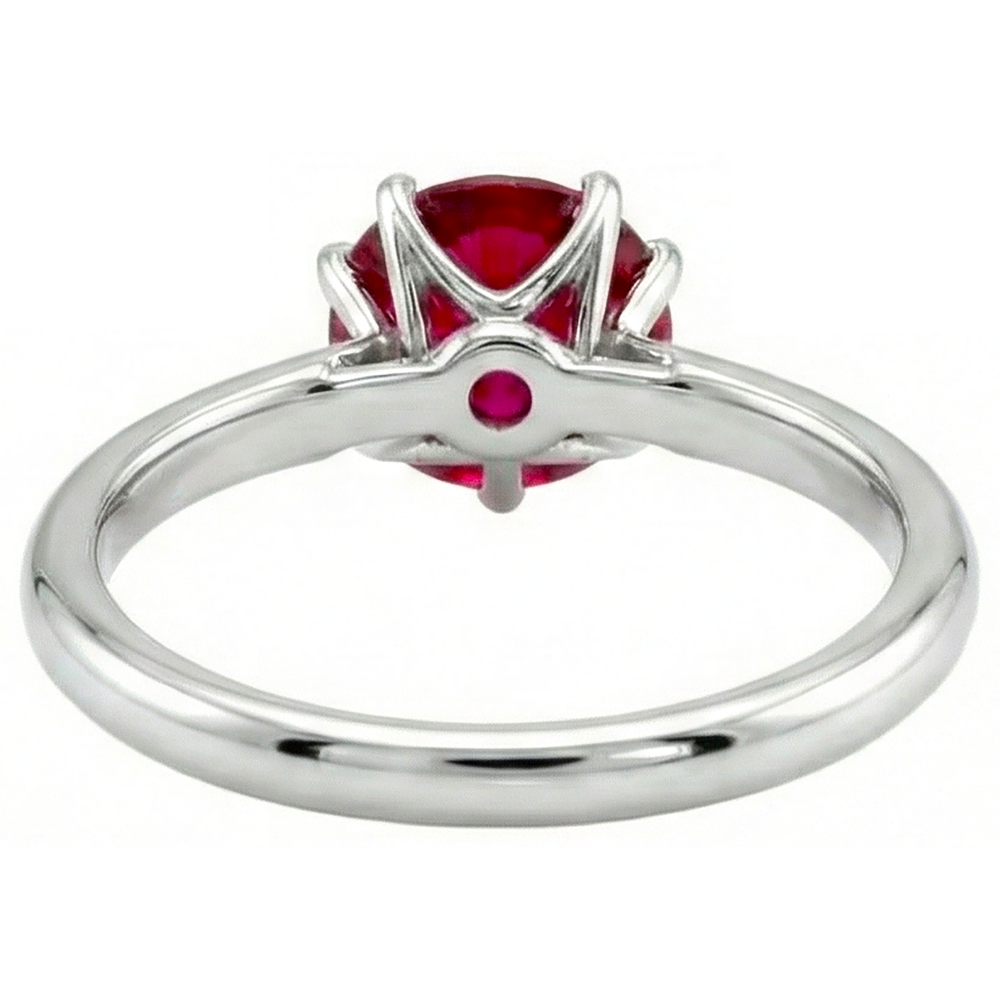vero round diamante anello con accenti diamanti