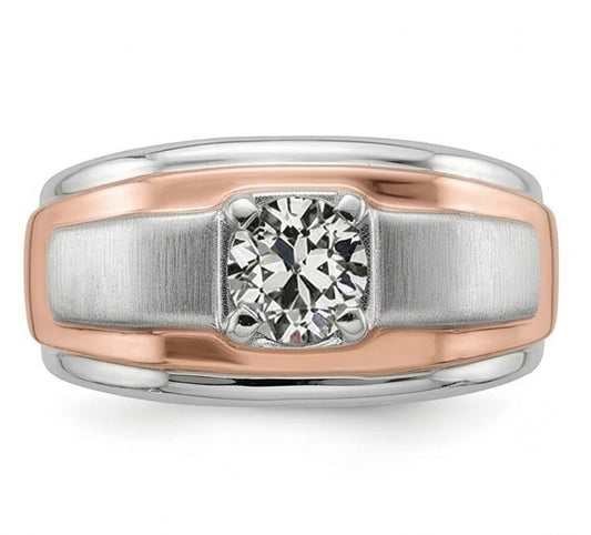 vero round diamante 1carati anello angolo laterale