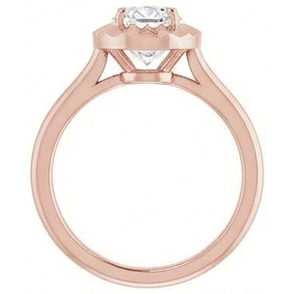 vero oval diamante 3.25carati fede eternity su bianco