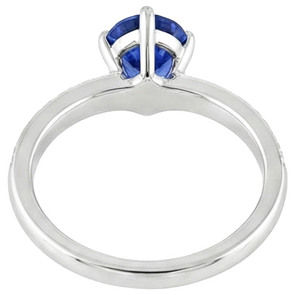 vero round diamante 5carati anello angolo laterale
