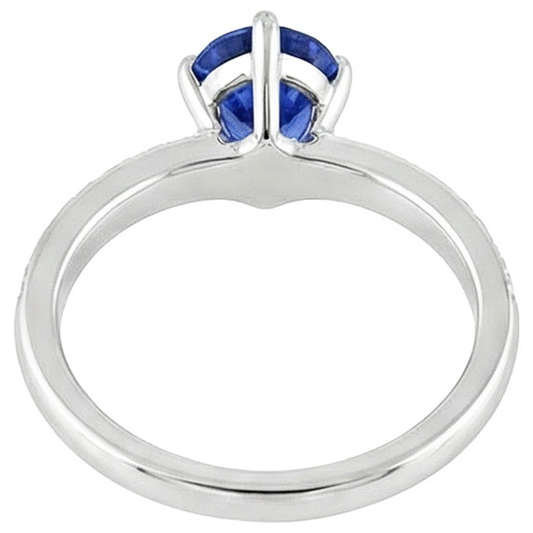 vero round diamante 5carati anello angolo laterale