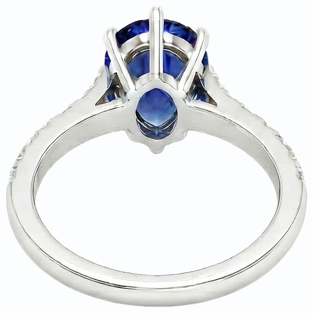 vero round diamante 3carati anello vista frontale