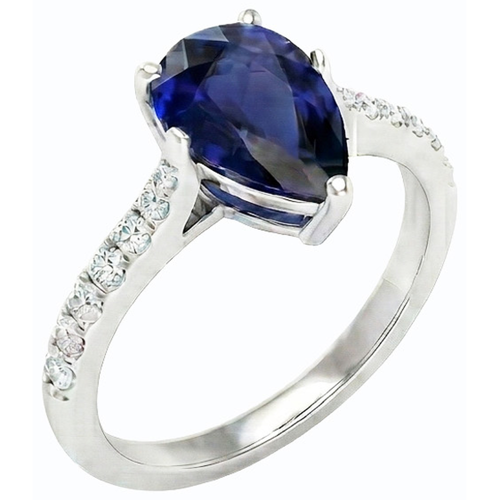 vero round diamante 3carati anello angolo laterale