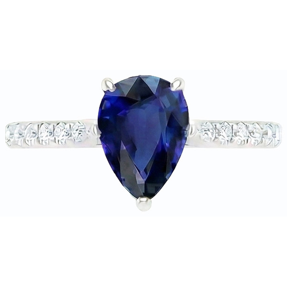 vero round diamante 3carati anello vista di profilo