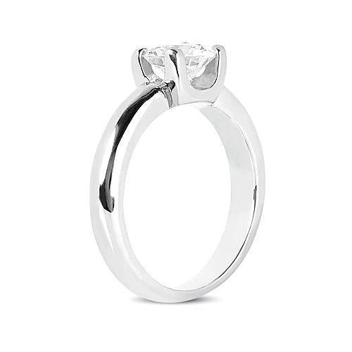 Solitario Rotondo Con Genuino Diamante Da 1.75 Ct. Anello Di Fidanzamento