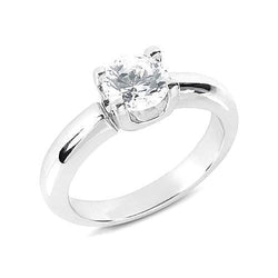 Solitario Rotondo Con Genuino Diamante Da 1.75 Ct. Anello Di Fidanzamento