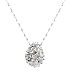 Brillante Pendente 2,50 carati – Oro Bianco 14K