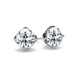 Orecchini Pendenti Oro Bianco 14K – Diamante Taglio Old Mine 3