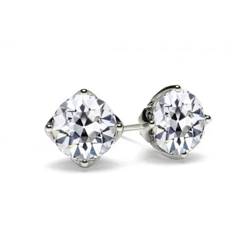 Diamante Orecchini Pendenti 3-carati Oro Bianco 14K – vista principale