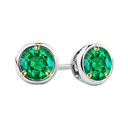 Luminoso Gemstone Earring con Smeraldo Colombiano