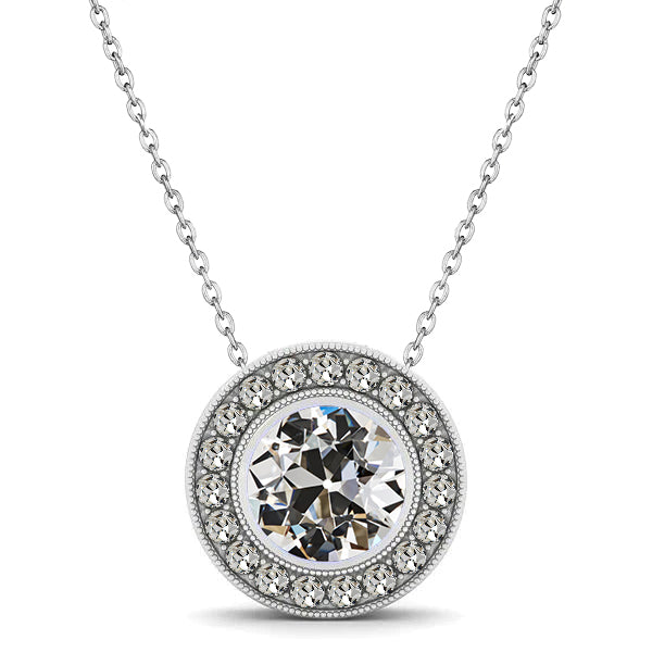 Brillante Pendente 1,50 carati Oro 14 Carati Bianco – vista principale