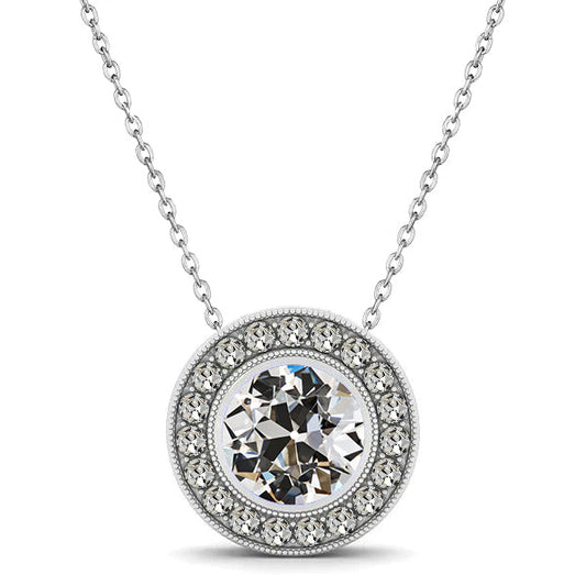 Brillante Pendente 1,50 carati Oro 14 Carati Bianco – vista principale